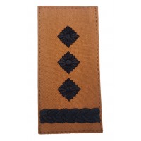 Погон на липучке Полковник ВСУ Койот (размер 5х10 см)