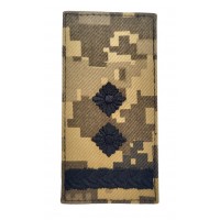 Погон на липучці Підполковник ЗСУ Піксель (розмір 5х10 см)