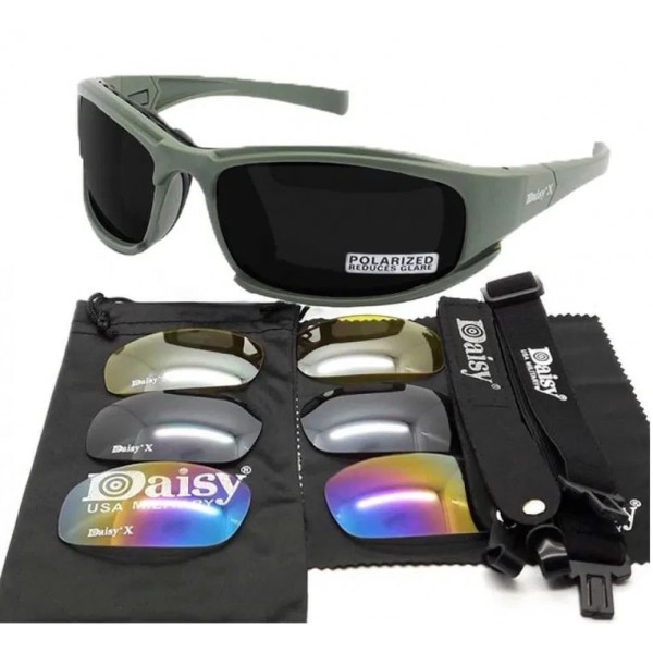 Очки Daisy Х7 (с поляризацией) Олива - 3584633 Очки Daisy Х7 (с поляризацией) Олива - 3584633