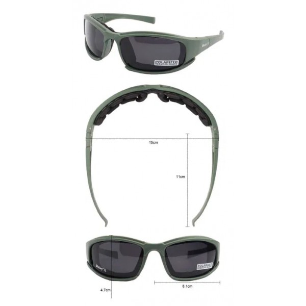 Очки Daisy Х7 (с поляризацией) Олива - 3584633 Очки Daisy Х7 (с поляризацией) Олива - 3584633