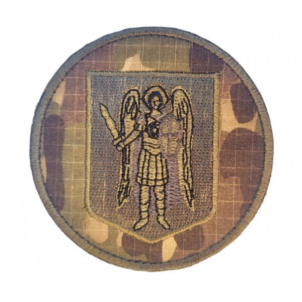 Шеврон Архангел Михаил Мультикам (размер 9х9 см) - 3584671