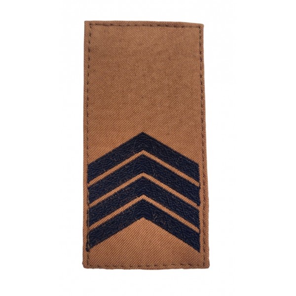 Погон на липучке Старший сержант ВСУ Койот (размер 5х10 см) - 3584737
