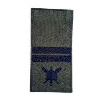 Погон на липучке лицеистов Вице-сержант ВСУ Олива (размер 5х10 см)