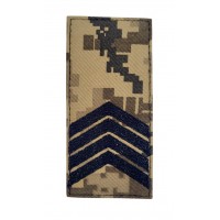 Погон на липучке Старший сержант ВСУ Пиксель (размер 5х10 см)