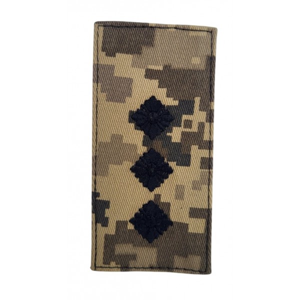 Погон на липучке Старший лейтенант ВСУ Пиксель (размер 5х10 см) - 3584760