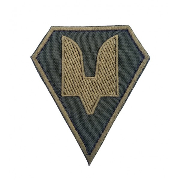 Шеврон Силы специальных операций ССО Двозуб Олива (размер 7х8 см) - 3584769