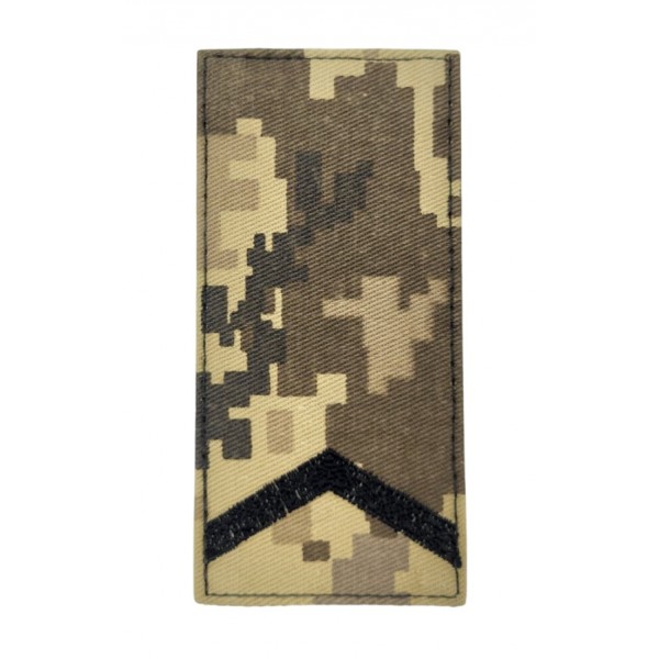 Погон на липучке Старший солдат ВСУ Пиксель (размер 5х10 см) - 3585306