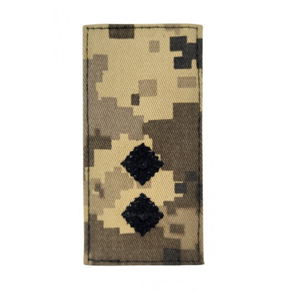 Погон на липучке Лейтенант ВСУ Пиксель (размер 5х10 см) - 3585308