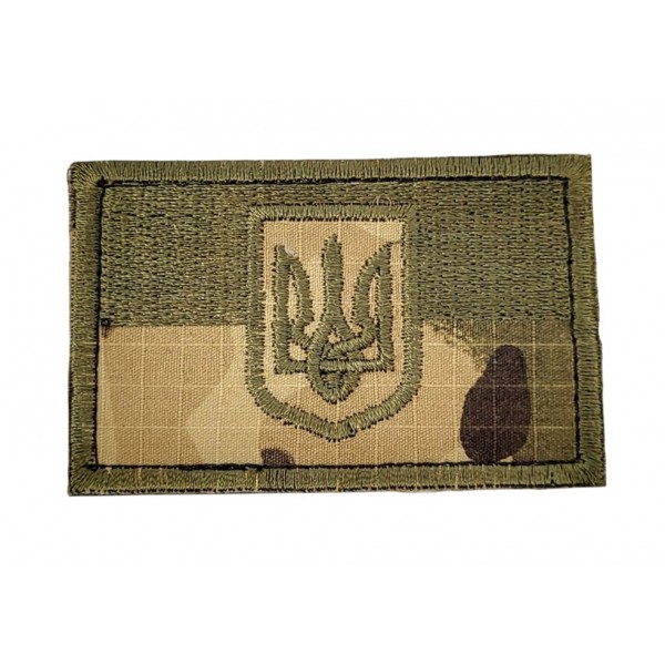 Шеврон Флаг с гербом Мультикам (размер 5х8 см) - 3585336