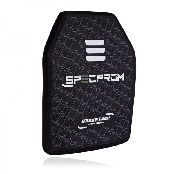 Комплект полиэтиленовых бронеплит SpecProm Bronyx (PE) 3-го класса защиты (вес 1.58 кг, размер 26х33 см) Черный L - 3585351