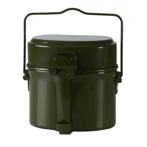 Котелок армейский походный алюминиевый из трех предметов (162х95хH170 мм) Олива - 3585439