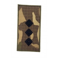 Погон на липучке Старший лейтенант ВСУ Мультикам  (размер 5х10 см)