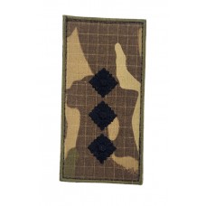 Погон на липучці Старший лейтенант ЗСУ Мультикам (розмір 5х10 см)