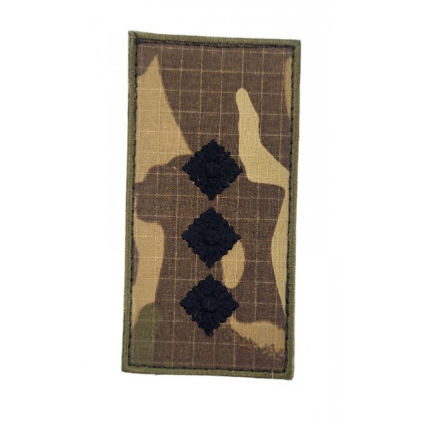 Погон на липучке Старший лейтенант ВСУ Мультикам (размер 5х10 см) - 3585463