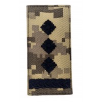 Погон на липучке Полковник Пиксель (размер 5х10 см)