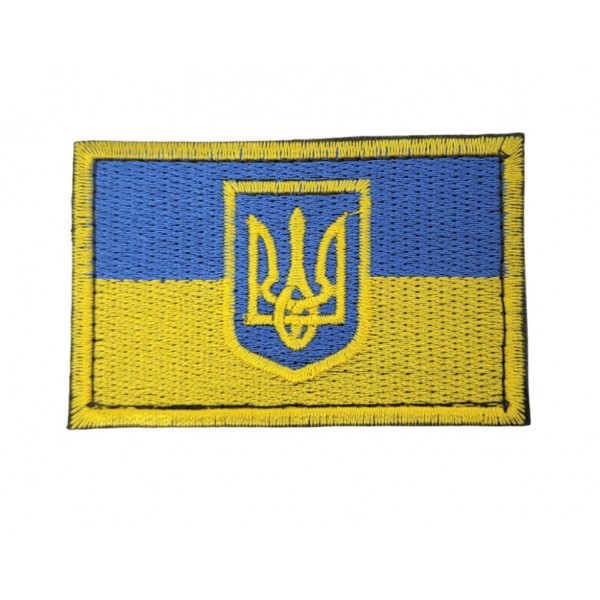 Шеврон Флаг с гербом Цветной (размер 5х8 см) - 3585467