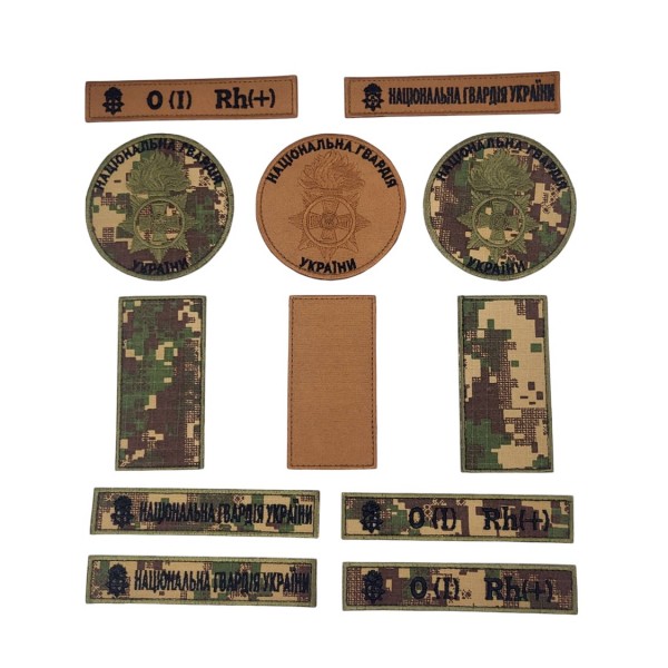Комплект нашивок Національна гвардія України Койот+Хижак - 3585470
