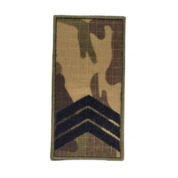 Погон на липучке Сержант ВСУ Мультикам (размер 5х10 см) - 3585639