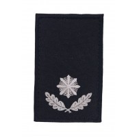 Погон на липучці Поліції Майор Чорний (розмір 5х8 см)