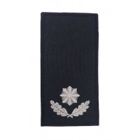 Погон на липучке Полиции Майор Черный (размер 5х10 см)