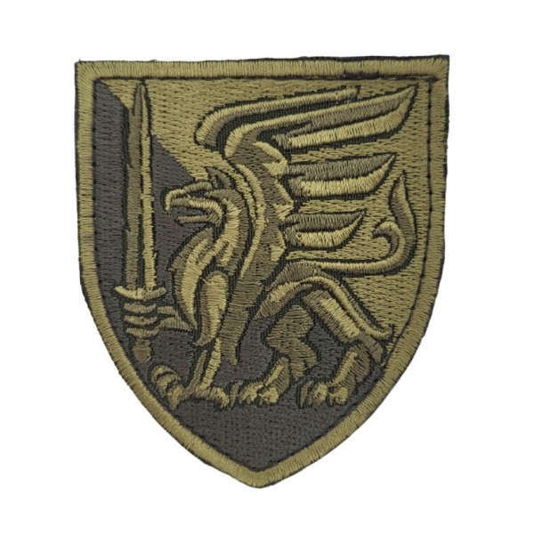 Шеврон 81 окрема аеромобільна бригада ОАмБр Олива (розмір 7х8 см) - 3585662