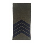 Погон на липучке Старший сержант ВСУ Олива (размер 5х10 см)