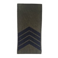 Погон на липучке Старший сержант ВСУ Олива (размер 5х10 см)