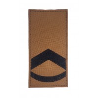 Погон на липучке Штаб-сержант ВСУ Койот (размер 5х10 см)