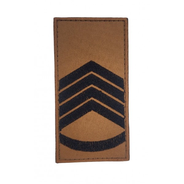 Погон на липучке Первый сержант ВСУ Койот (размер 5х10 см) - 3585724