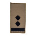 Погон на липучці Підполковник ЗСУ Світлий койот (розмір 5х10 см)