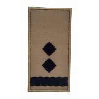 Погон на липучке Подполковник ВСУ Светлый койот (размер 5х10 см)