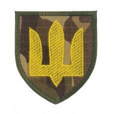 Шеврон Тризуб Механізовані війська Мультикам (розмір 7х8 см)