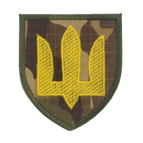 Шеврон Тризуб Механізовані війська Мультикам (розмір 7х8 см) - 3592017
