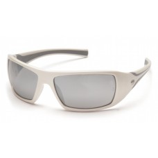 Очки защитные открытые Pyramex Goliath White (silver mirror) зеркальные серые