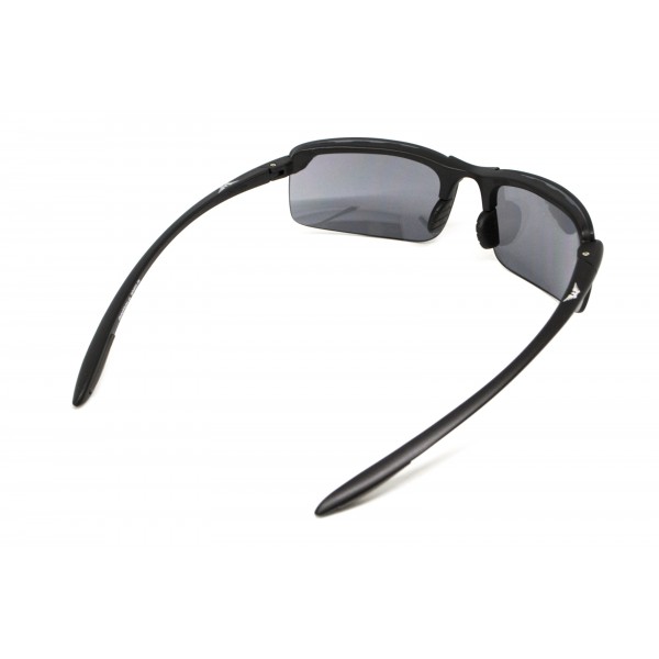 Очки защитные Global Vision Wheelin Black (flash mirror) серые зеркальные линзы в черной оправе - 3587220