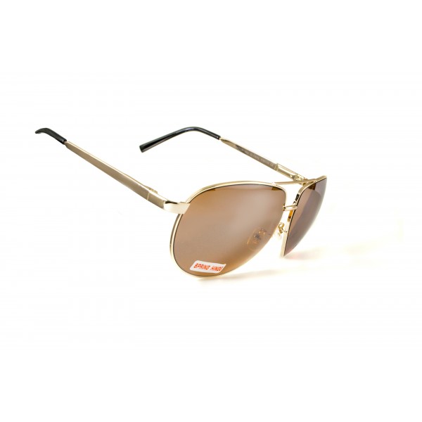 Окуляри захисні відкриті Global Vision Aviator-4 (drive mirror) коричневі - 3587121