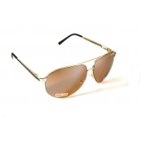 Окуляри захисні відкриті Global Vision Aviator-4 (drive mirror) коричневі