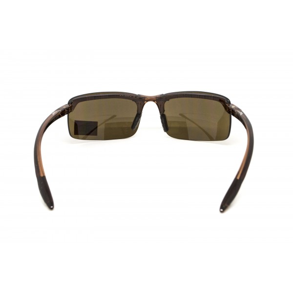 Очки защитные Global Vision Wheelin Crystal Brown (drive mirror), зеркальные коричневые линзы в полупрозрачной коричневой оправе - 3587221