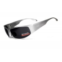 Очки защитные открытые Global Vision BAD-ASS-1 Silver (gray) серые