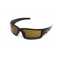 Очки защитные Venture Gear Pagosa (bronze) Anti-Fog, коричневые в чёрной оправе