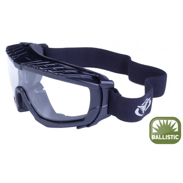 Окуляри захисні з ущільнювачем Global Vision Ballistech-1+RX (clear) Anti-Fog, прозорі окуляри з діоптрійною вставкою в комплекті - 3586642