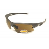 Окуляри захисні Venture Gear MontEagle GunMetal (bronze) Anti-Fog, коричневі в оправі кольору "темний металік"