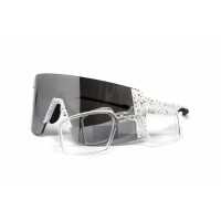Окуляри захисні Global Vision Astro+RX White (G-Tech™ silver), дзеркальні сірі в білій оправі з діоптрійною вставкою в комплекті