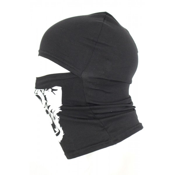 Балаклава с принтом Волк Черная - 3243091 Балаклава с принтом Волк Черная - 3243091