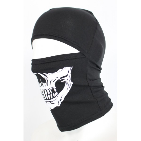 Балаклава с принтом Череп Черная - 3243096