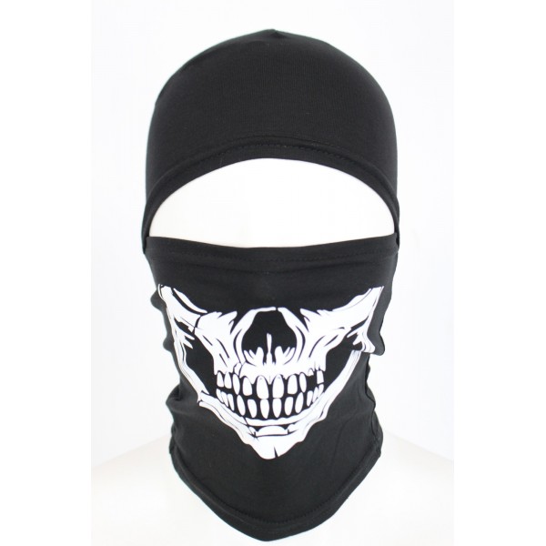 Балаклава с принтом Череп Черная - 3243096