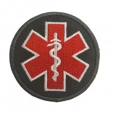 Шеврон НГУ Медичний Олива (розмір 8х8 см)