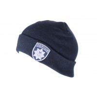 Шапка поліції шеврон темно-синя