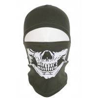 Балаклава з принтом Череп Олива