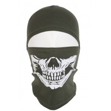 Балаклава с принтом Череп Олива